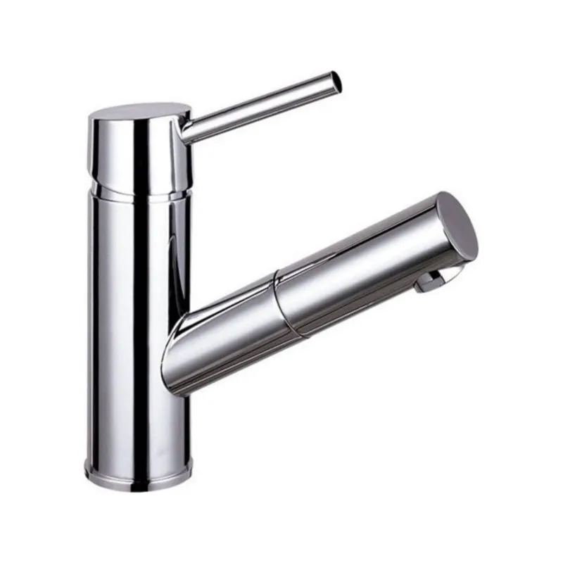 Lage Kosten Wastafelmengkraan Sapho Paris 1-hendel Recht 18.3 cm met Uittrekbare Spray Chroom