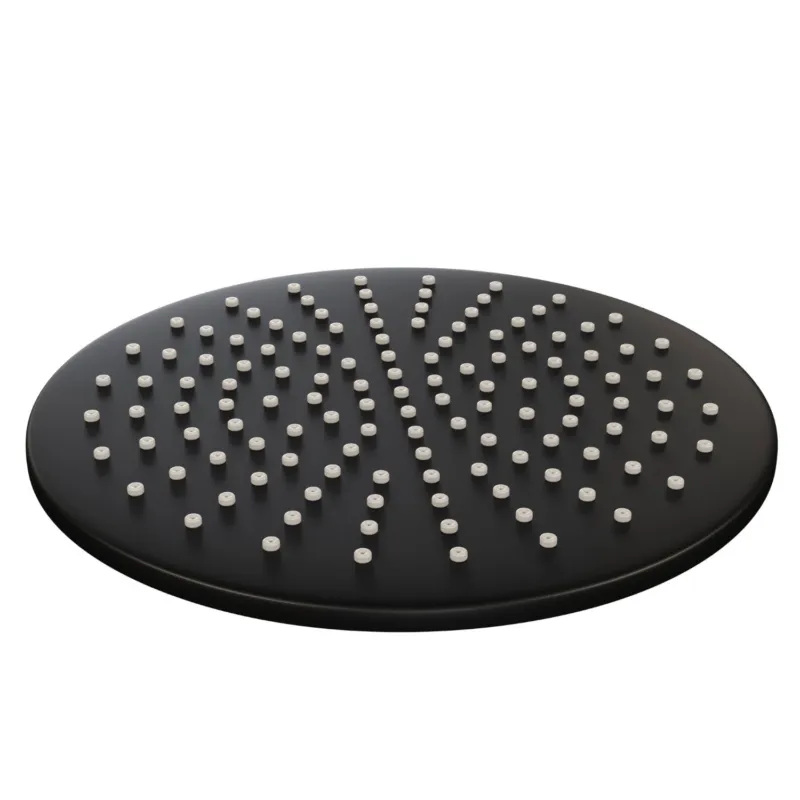 Hoofddouche Brauer Black Rond 30 cm Mat Zwart Goedkoop
