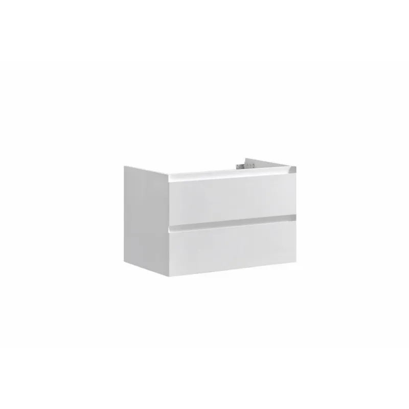Onderkast Sanilux Infinity 80x47x50 cm Hoogglans Wit (exclusief wastafel) Laatste Versie