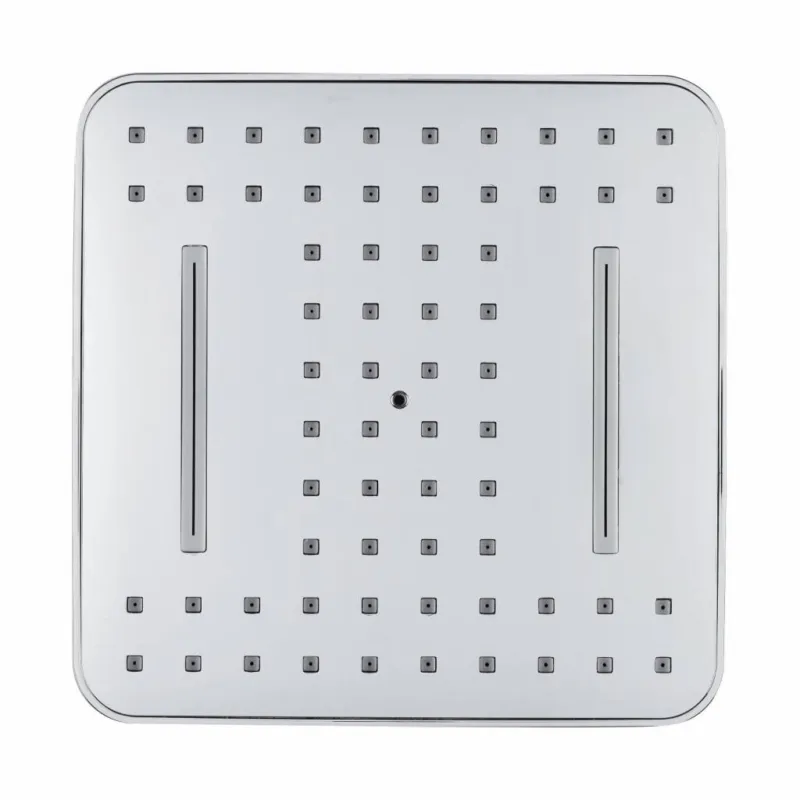 Hoofddouche VM Bisa Vierkant 1/2 Inch 1 Stand 20x20cm Antikalk Waterbesparend Chroom Seizoensaanbieding