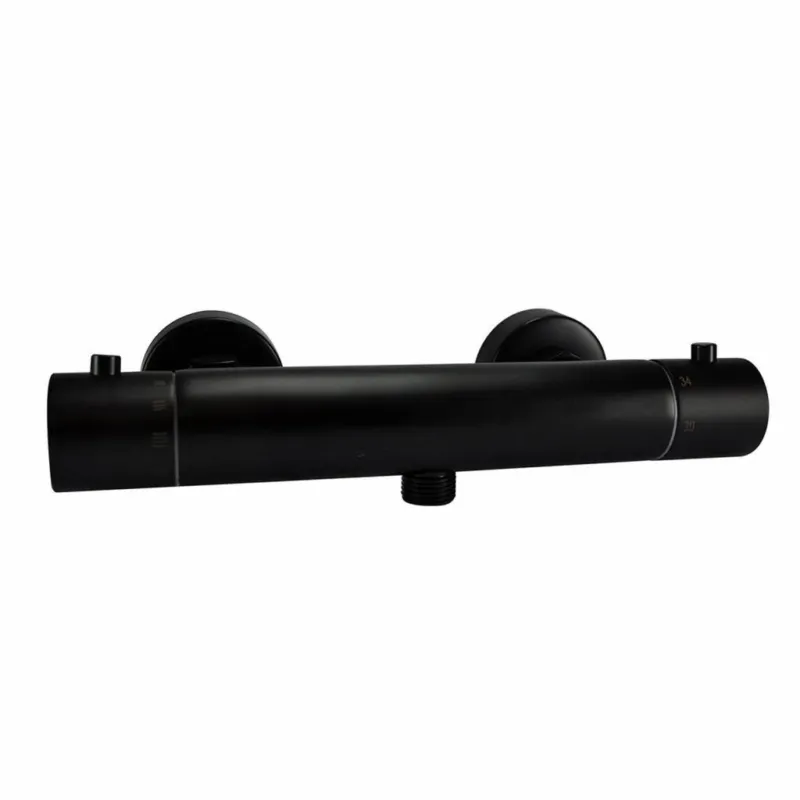 Wiesbaden Rio Therm. douchemengkraan 15cm mat zwart Populair