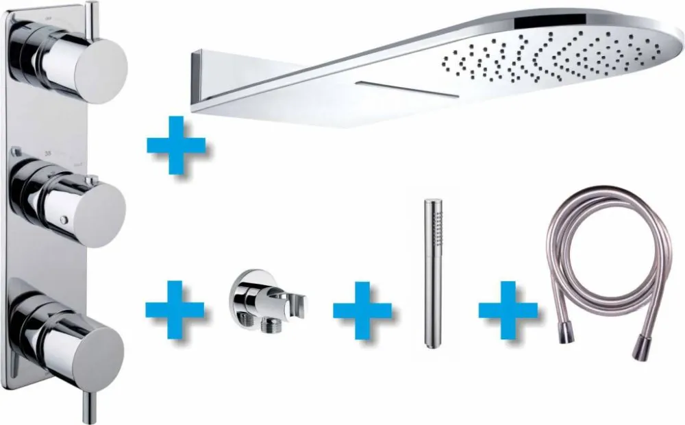Wiesbaden one-pack inbouwthermostaatset type 10 (25x60) Beste Prijs