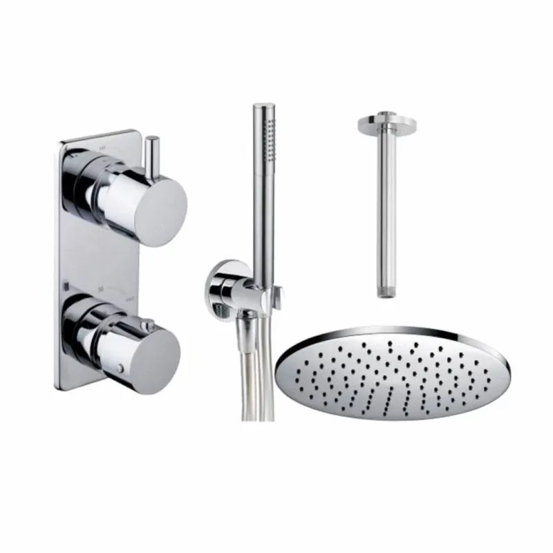 Koopje Wiesbaden one-pack inbouwthermostaatset rond type 3 (30cm)