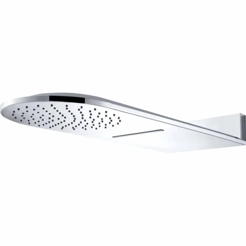 Rechtstreeks Van De Fabrikant Wiesbaden luxe wand-hoofddouche+waterval 25x60 chroom