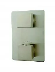Merkproduct Wiesbaden Rombo afbouwdeel therm. 2 weg geb.staal