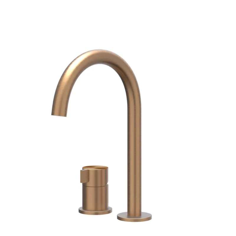 Betrouwbaar Wastafelkraan IVY Tribe Coldstart 2-gats RVS316 Geborsteld Mat Koper PVD