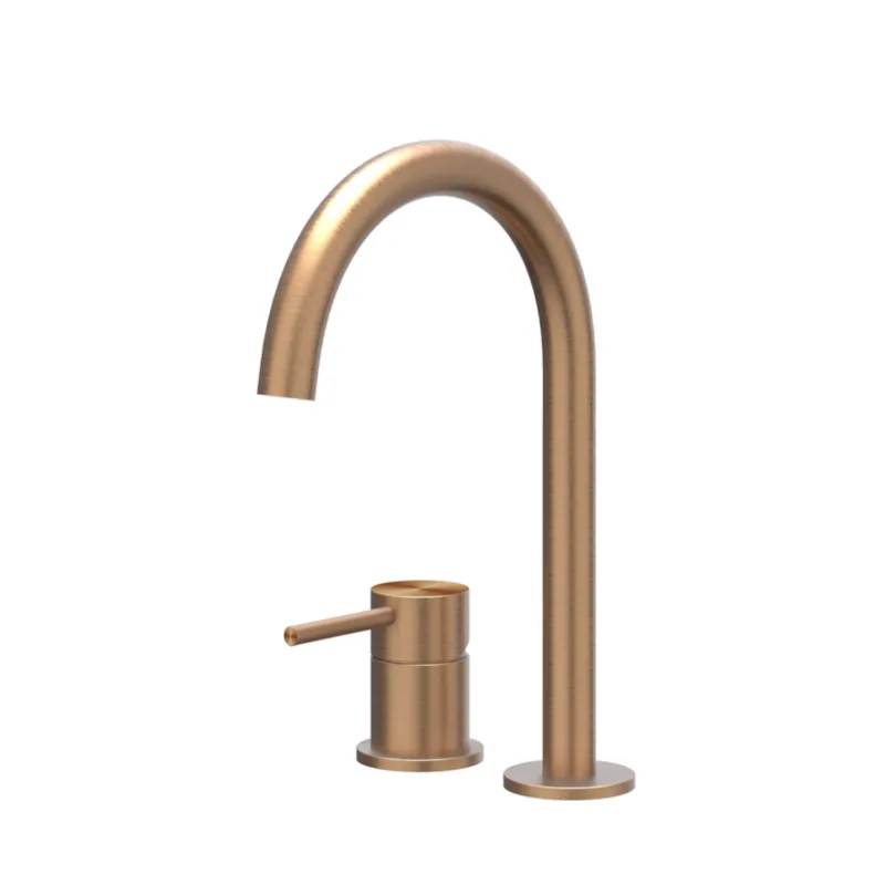 Merkproduct Wastafelkraan IVY Concord Coldstart 2-gats RVS316 Geborsteld Mat Koper PVD