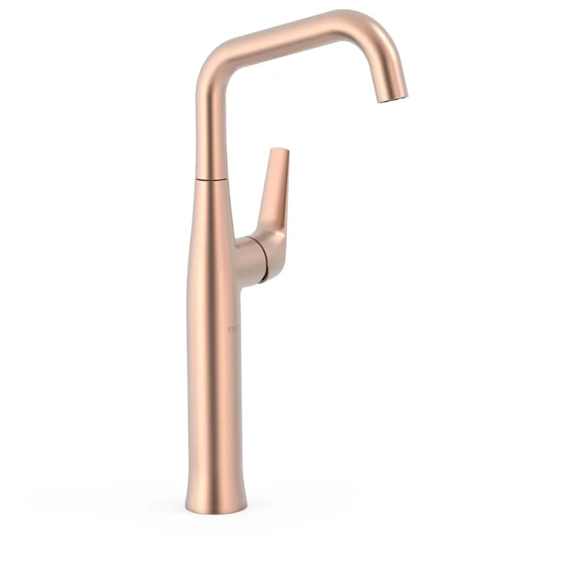 Wastafelmengkraan Tres Fuji 37.2 cm met Draaibare uitloop Mat Rose Gold Nieuw