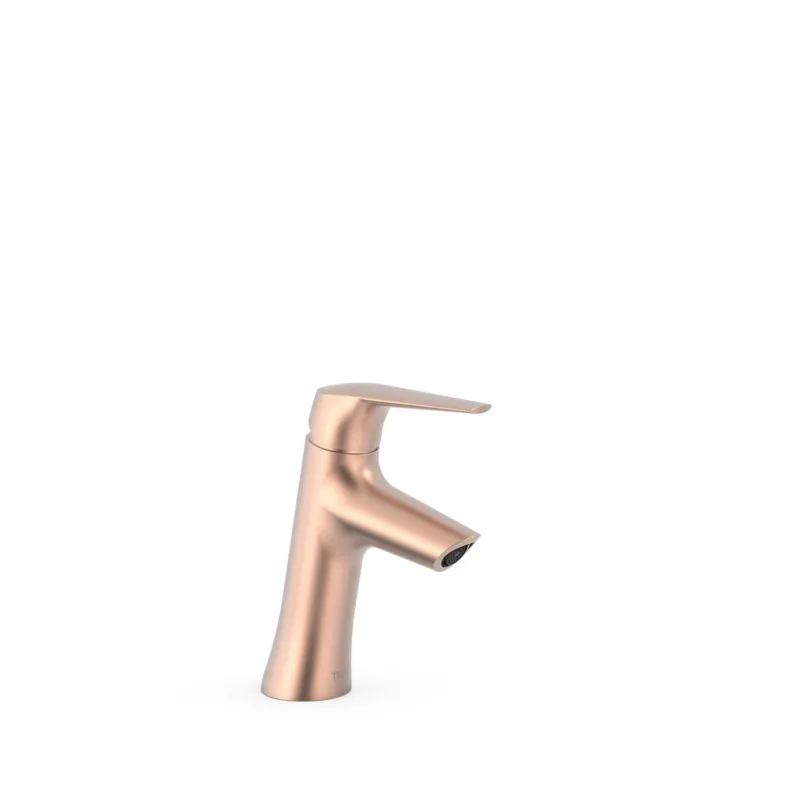 Op = Op Wastafelmengkraan Tres Fuji 16.2 cm met Waterbesparing Mat Rose Gold