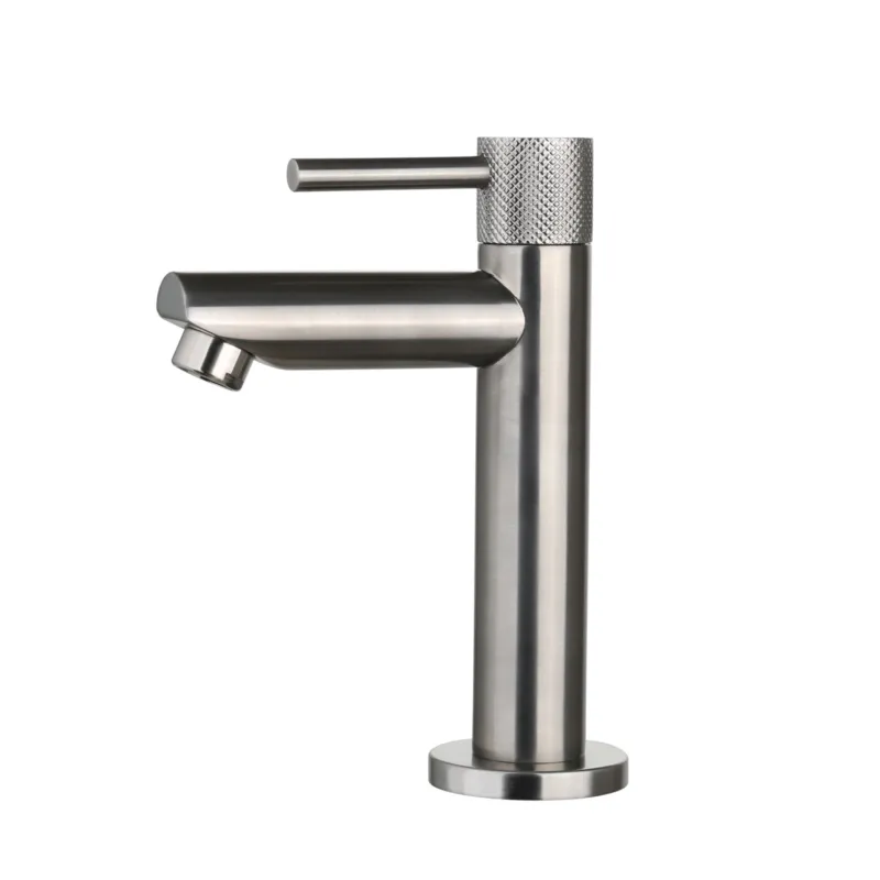 Fonteinkraan Opbouw Sanilux Ribb Rond Met Geribbeld Knop Gunmetal Korting