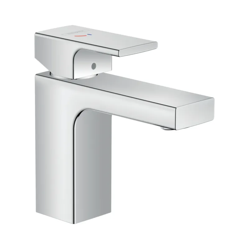 Goedkoop Wastafelmengkraan HansGrohe Vernis Shape Eengreeps 100 Met Trekwaste CoolStart Chroom