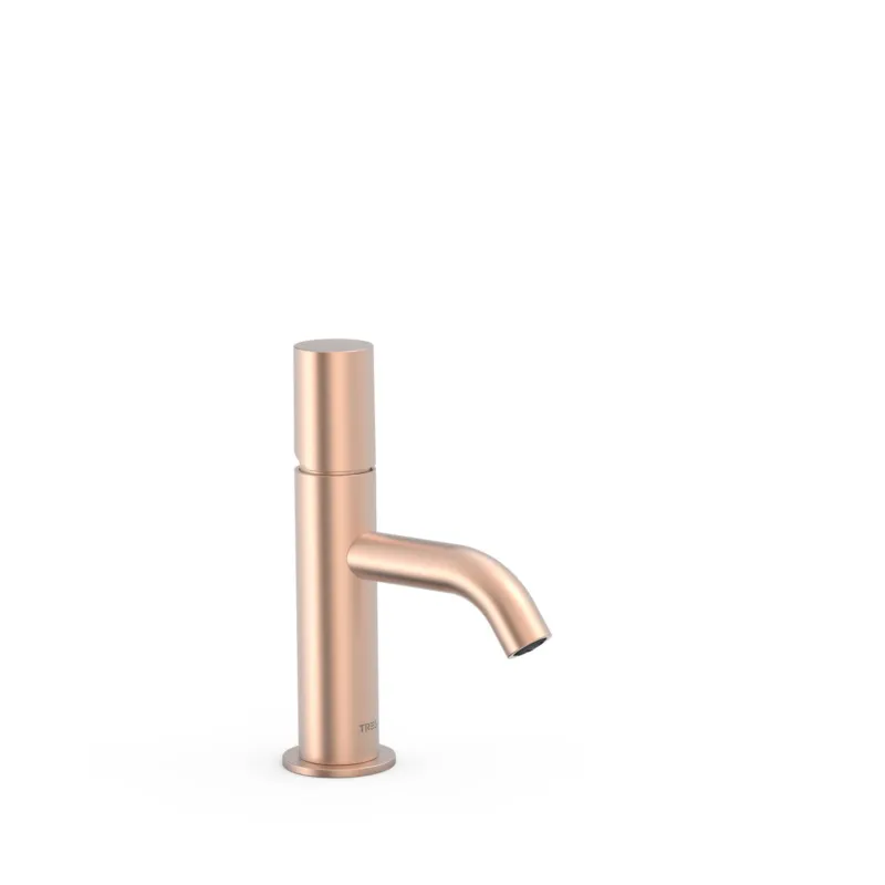 Finale Uitverkoop Wastafelmengkraan Tres Study Exclusive 19,5 cm 1-Knop Rond Mat Rosé Goud