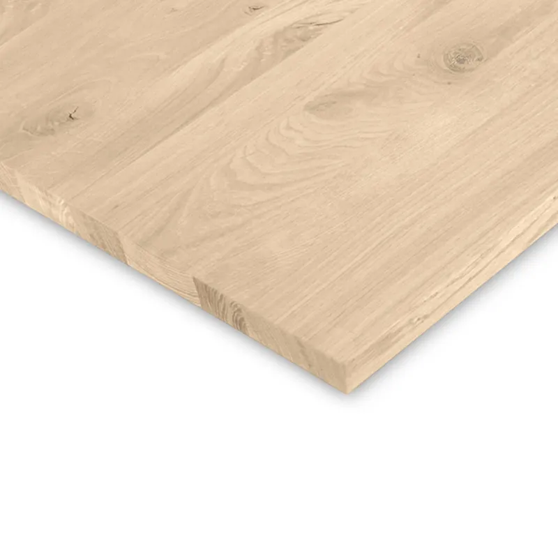 Speciale Aanbieding eiken paneel Eiken paneel - 2 cm dik (1-laag) - rustiek eikenhout - meubelpaneel (massief) - 122 cm breed - timmerpaneel 8-12% KD - voor binnen - Eiken paneel - Rustiek eiken (B/C) - 2 cm - 140x122 cm