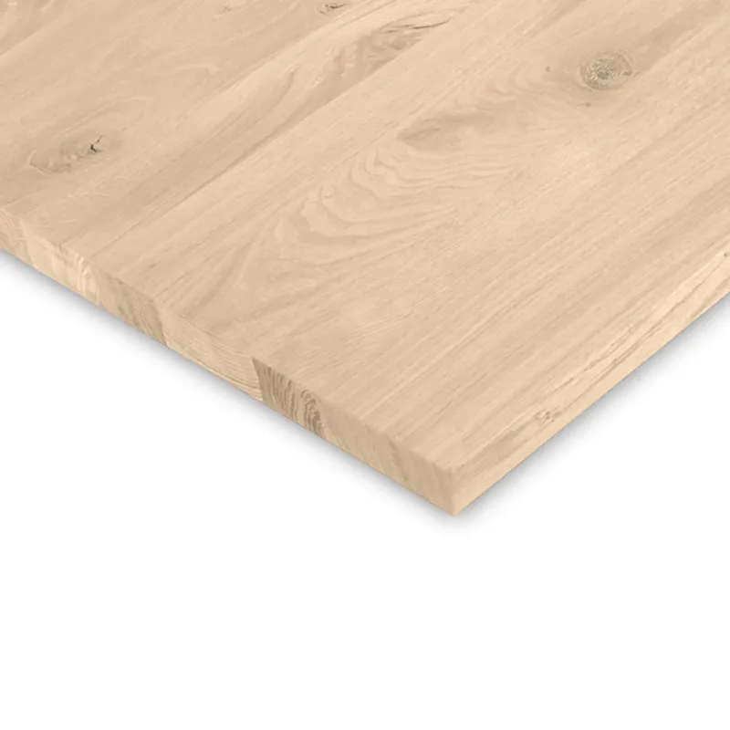 Voordeelprijs eiken paneel Eiken paneel brede lamel brede lamel - 2,7 cm dik (1-laag) - rustiek eikenhout - meubelpaneel (massief) - 121 cm breed - timmerpaneel 8-12% KD - voor binnen - Eiken paneel - Rustiek eiken (B/C) - 2,7 cm - 241x121 cm
