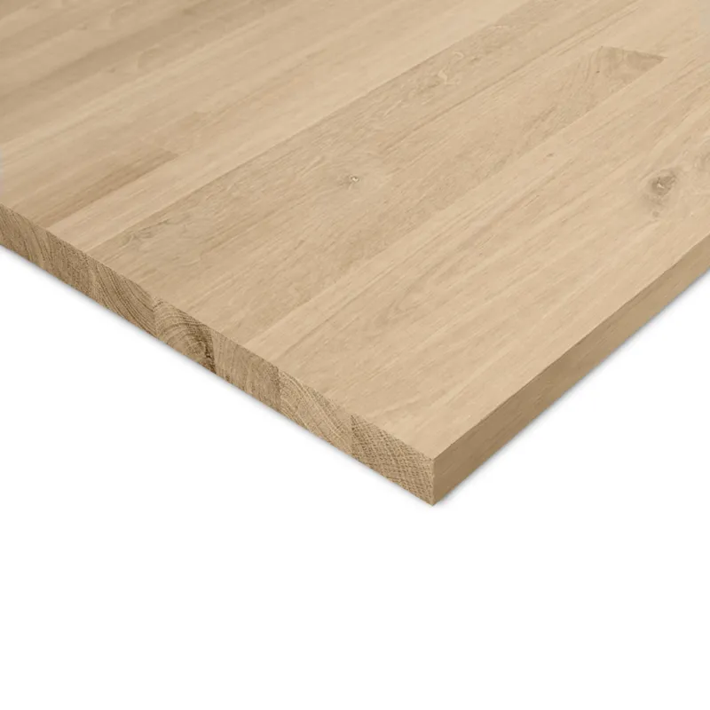 eiken paneel - vingerlas Eiken vingerlas paneel - 2,6 cm dik (1-laag) - rustiek eikenhout - gevingerlast meubelpaneel - timmerpaneel 8-12% KD - voor binnen - Eiken paneel - Rustiek eiken (B/C) - 2,6 cm - 320x120 cm Flitsaanbieding