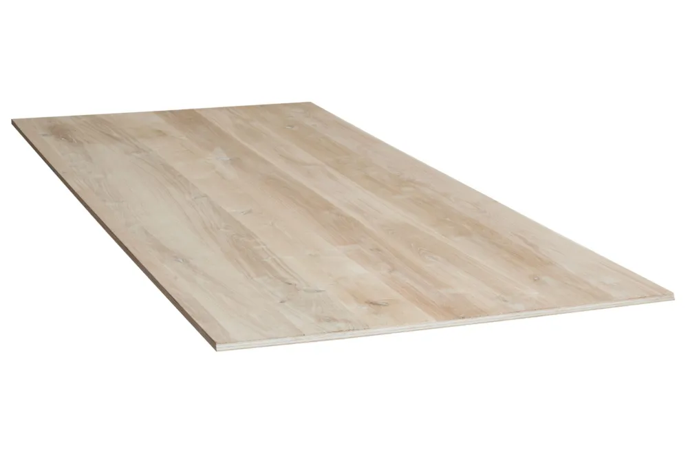Superprijs Eiken dikfineer 4 mm op plaat rustiek A 20x1220x2400 mm