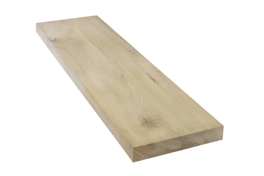 Must-Have Eiken traptrede rustiek massief 40x300mm - 100cm