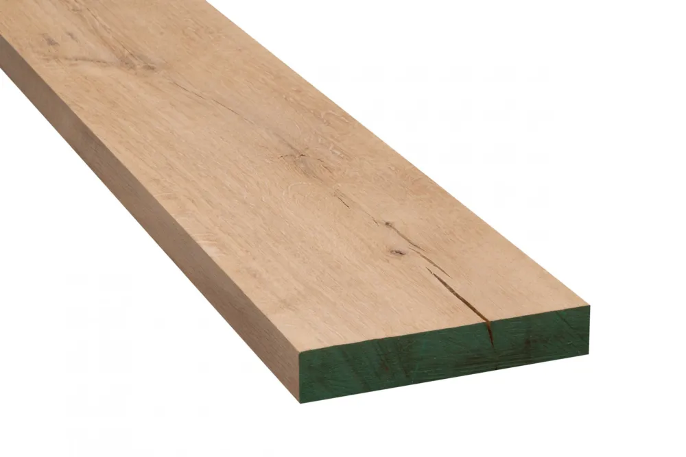 Gereduceerde Prijs Eiken meubelhout 40x240mm - 200cm - Rustiek AB