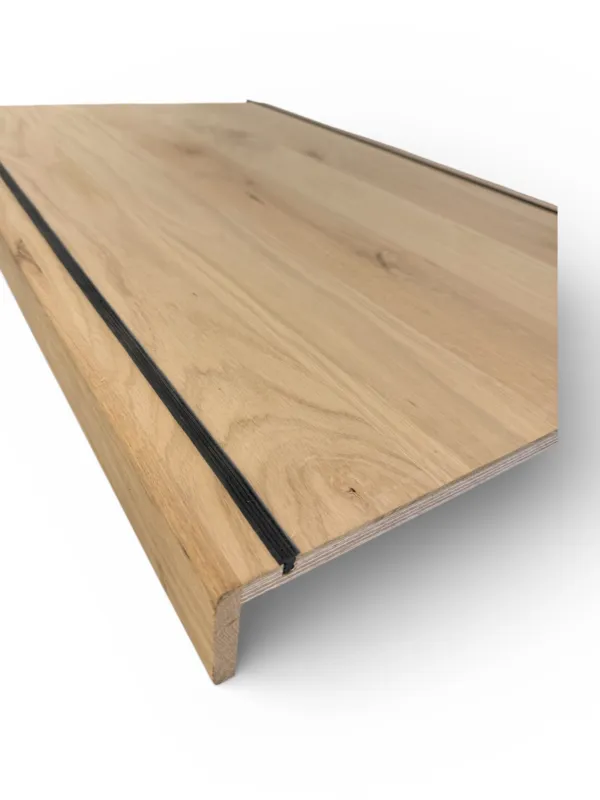 Eiken overzet traptreden rustiek A/B antislip - 100cm Actieprijs