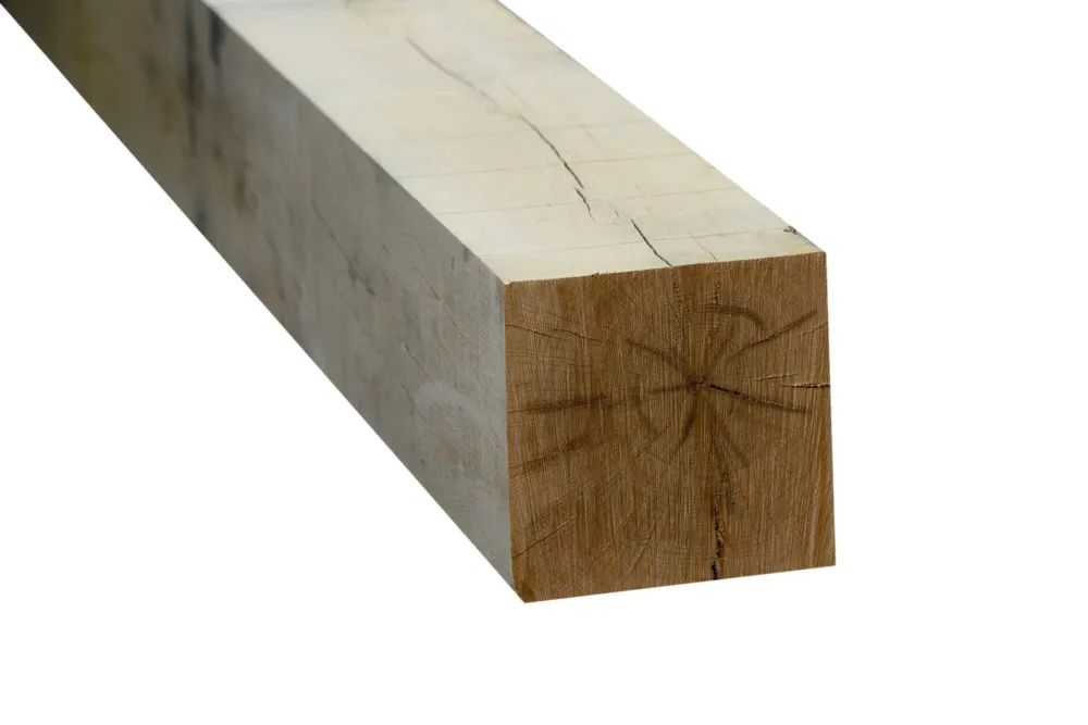 Eiken balk 180×180 mm - 250cm - Fijn bezaagd (standaard ) Voordeelprijs
