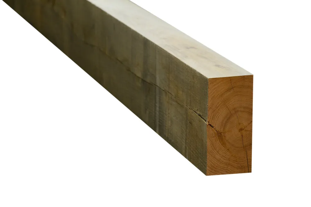 Eiken balk 100×200 mm - 400cm - Fijn bezaagd (standaard ) Betrouwbaar