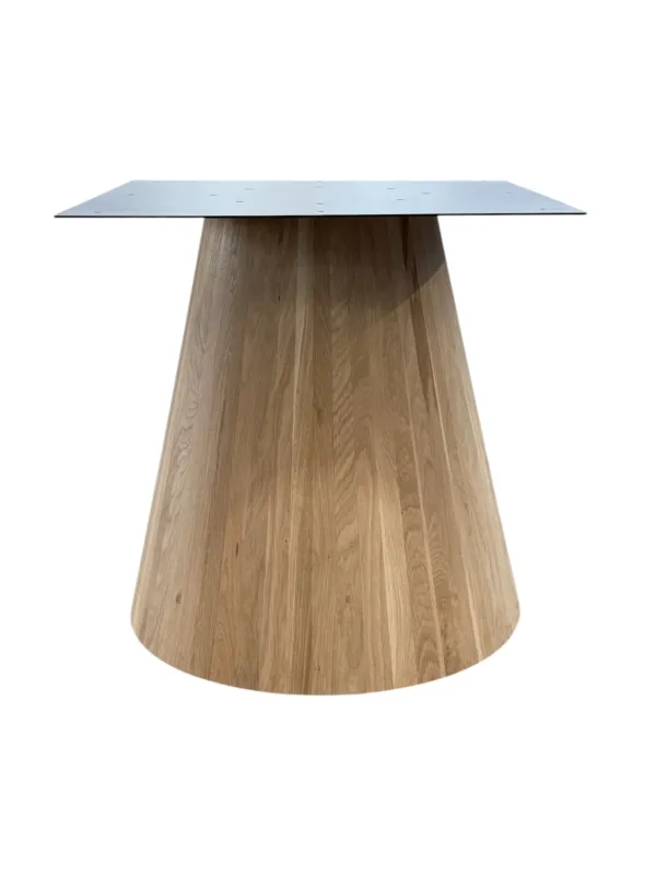 Merkproduct Eiken houten kegel tafelpoot conisch ø 65 cm