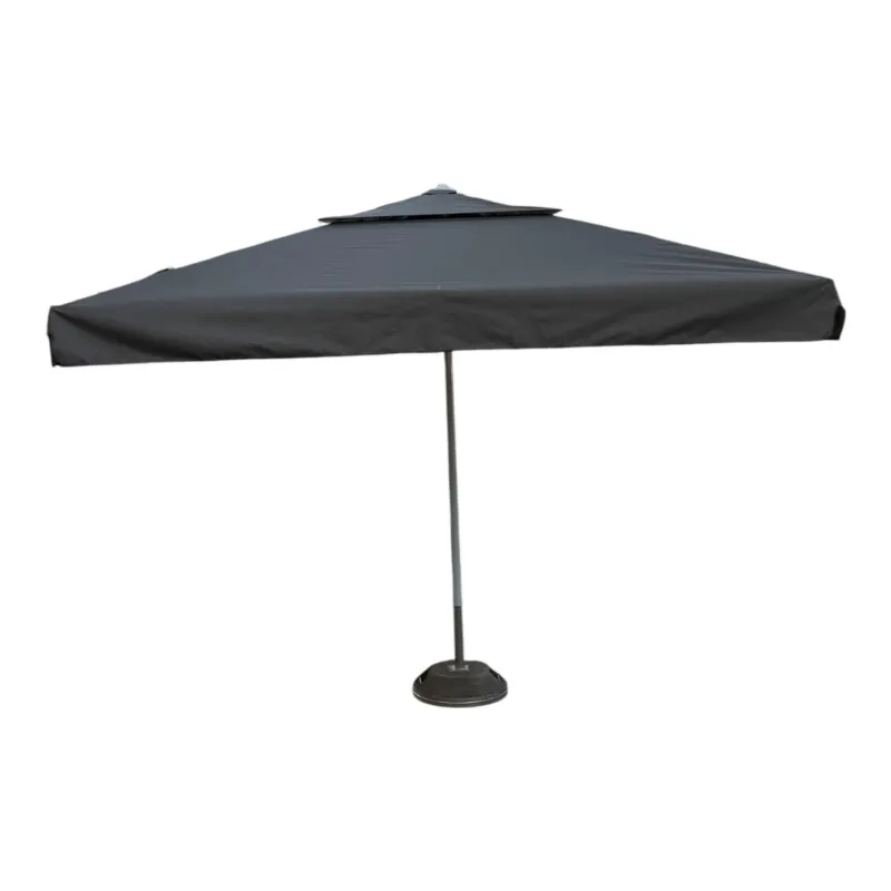 Horeca parasol grijs 350×350 cm Voordeelprijs