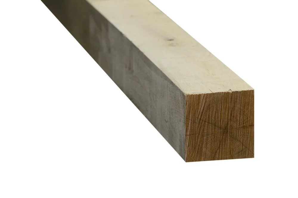 Eiken balk 120×120 mm - 250cm - Fijn bezaagd (standaard ) Lage Prijs