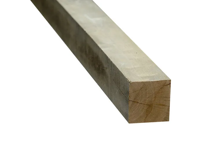 Tijdelijk Beschikbaar Eiken balk 100×100 mm - 250cm - Fijn bezaagd (standaard )