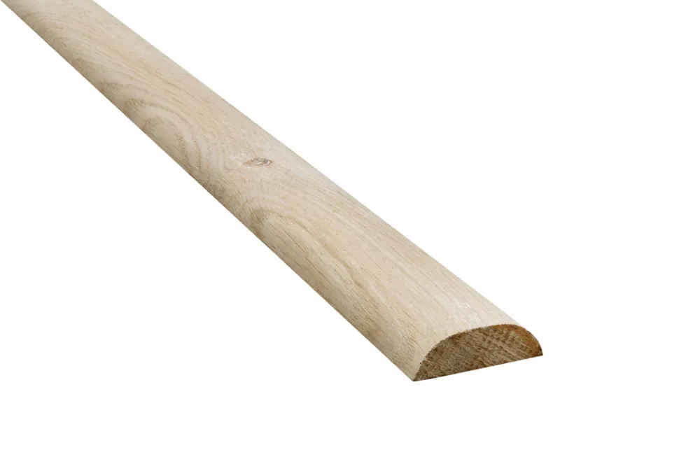 Lage Prijs Eiken half ronde lat geschaafd 12x35mm - 80cm - Geschaafd
