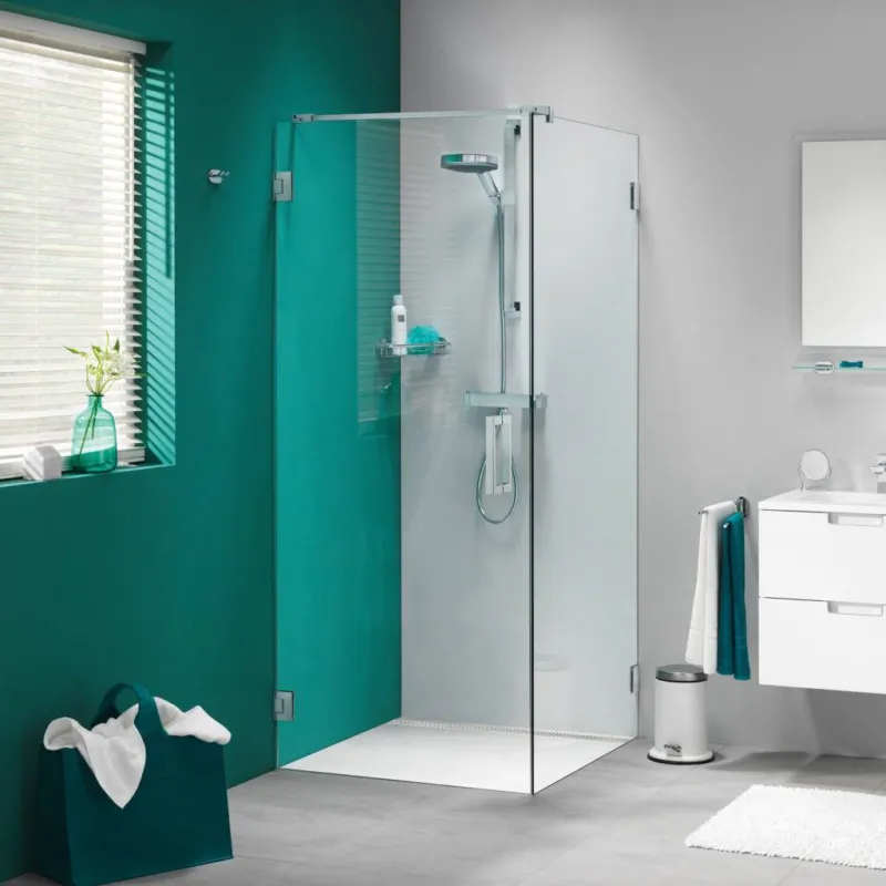 Douchecabine ‘I Am‘ 100X100 Cm Rvs Helder Glas + Antikalk Merkproduct