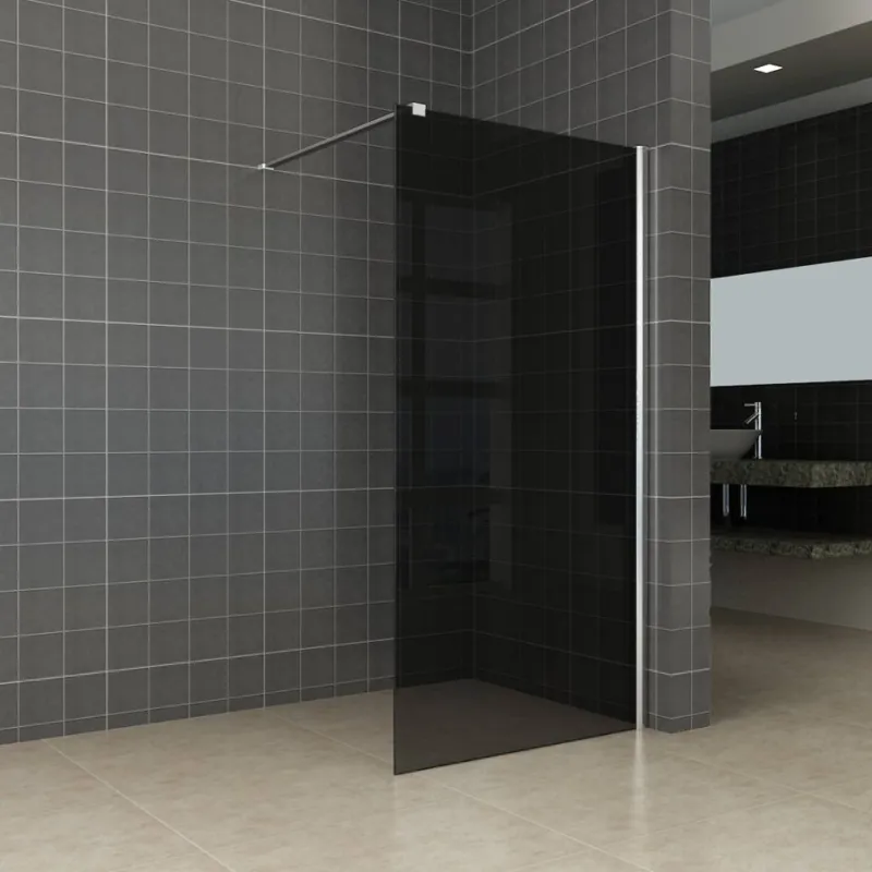 Betrouwbaar Inloopdouche Met Muurprofiel En Rookglas 120X200 Cm 10 Mm Nano Anti Kalk Glas