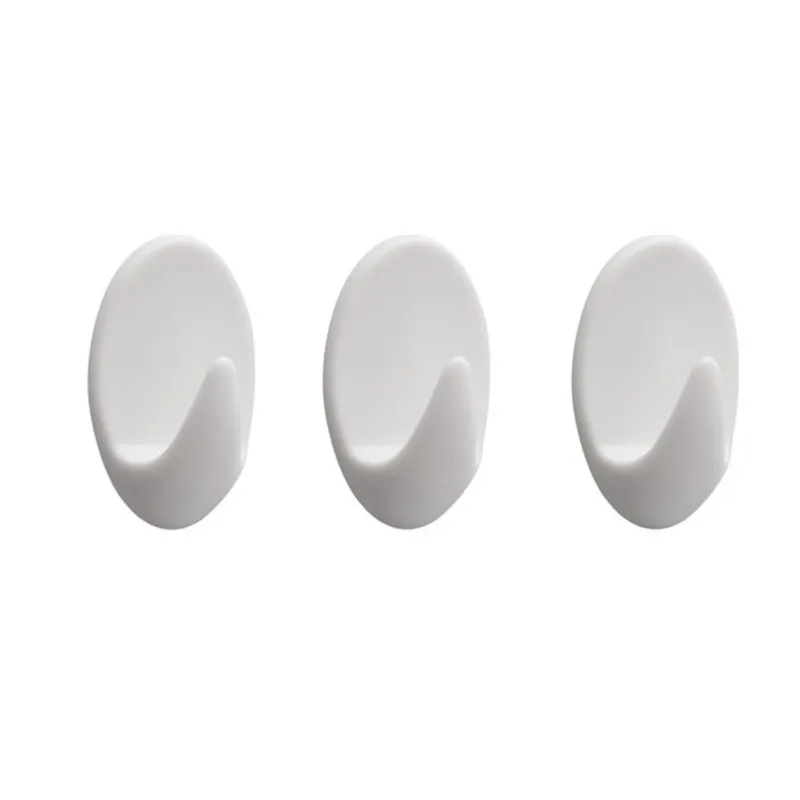 Beperkt Aanbod Tiger Baseline Oval Large Handdoekhaak Wit (3 stuks)