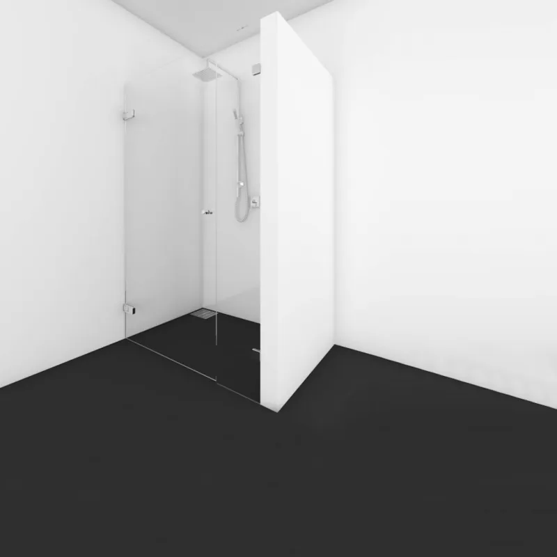 Nisdeur vast deel Van Rijn Products GL12 200x100 cm Chroom Dagaanbieding