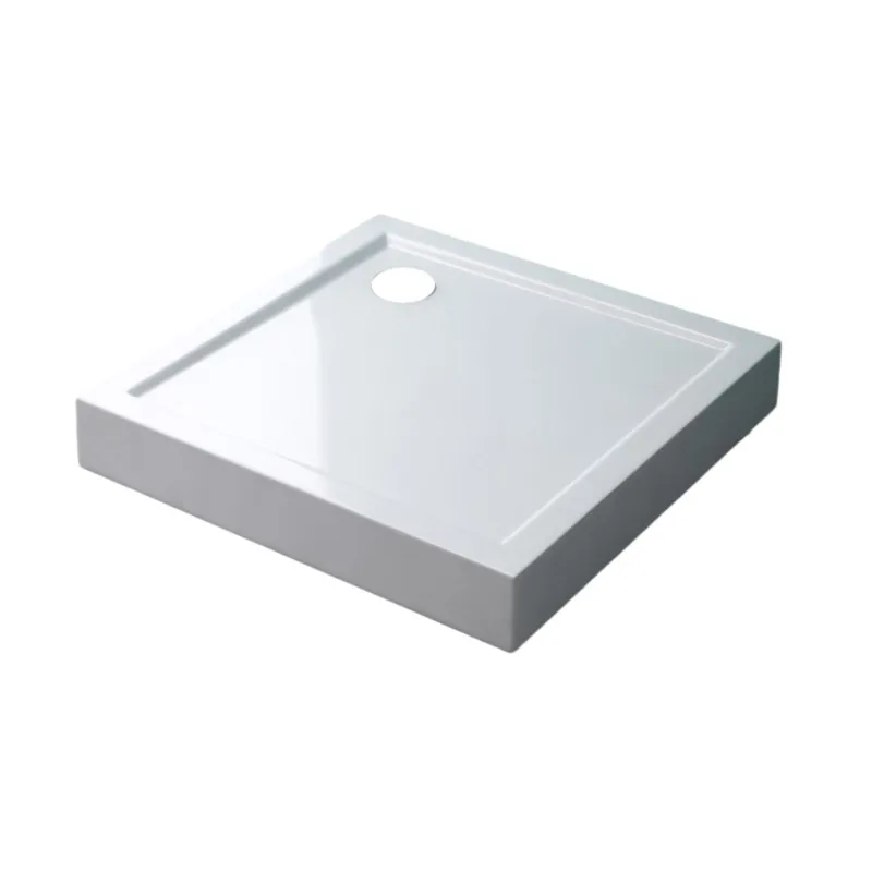 Weekendaanbieding Best-Design "Project" Opbouwdouchebak Vierkant 100x100x14 cm Glans Wit