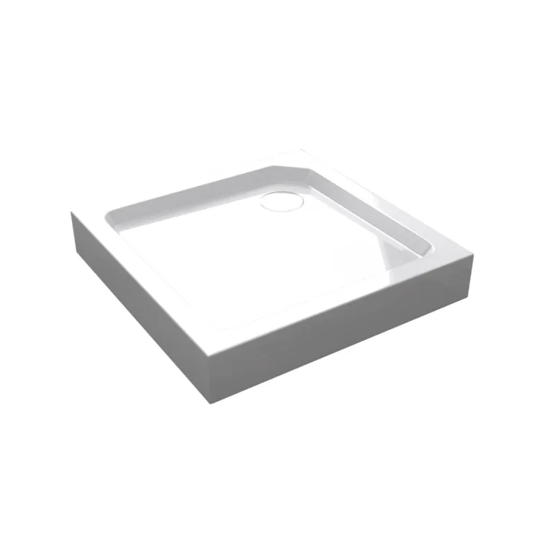 Best-Design "Project" Opbouwdouchebak Vierkant 80x80x14 cm Glans Wit Seizoensaanbieding