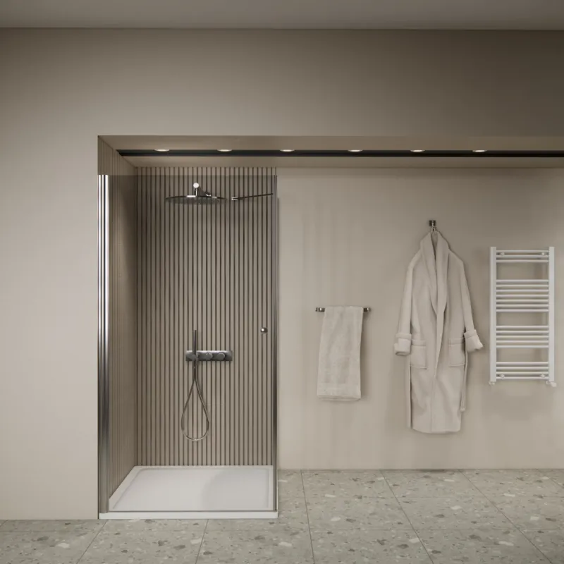 Aanbieding Douchecabine BWS Gusma 1 Deur 90x90x190 cm Chroom