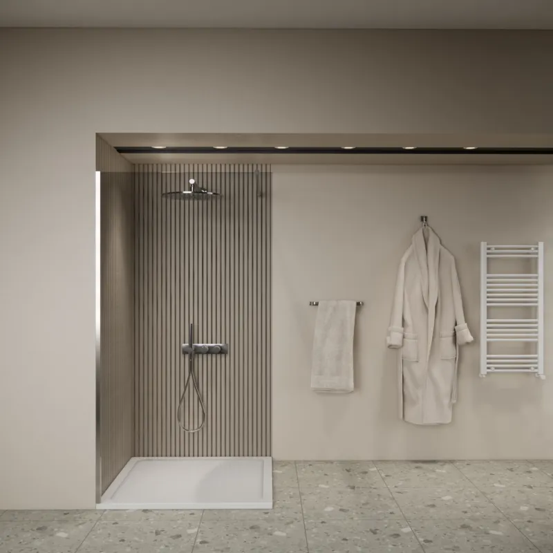 Inloopdouche BWS Elonpa Helder Glas 80x200 cm Chroom Merkproduct