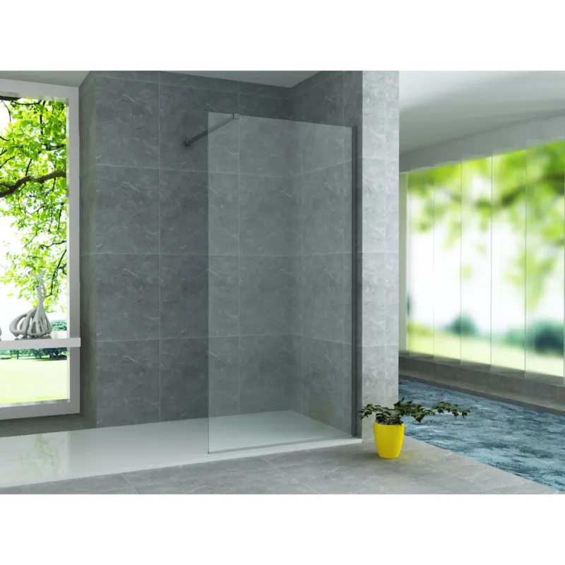 Beste Prijs Inloopdouchewand BWS Antonia Glas 8 mm 140x200 cm (Zonder Bevestigingen)