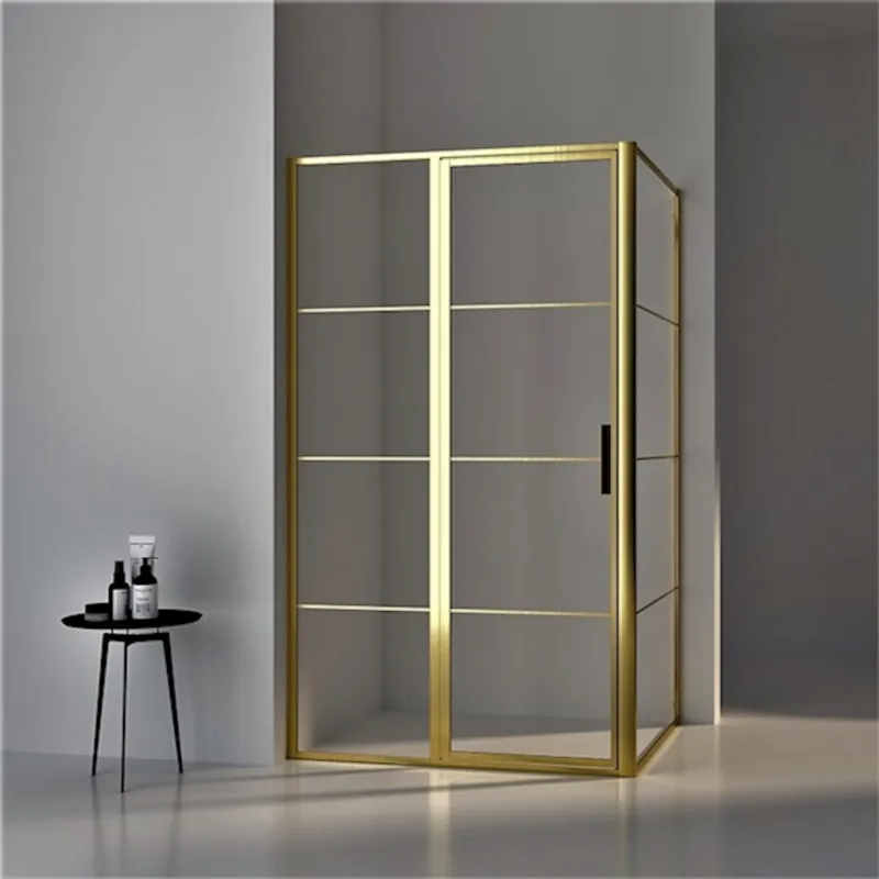Goedkoop Douchedeur Voor Cabine BWS Frame 90 cm Messing Geborsteld