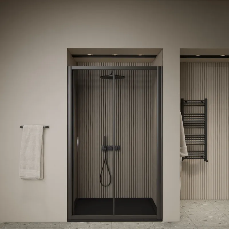 Schuifdeur BWS Arema 150x190 cm Profiel Zwart Speciale Aanbieding