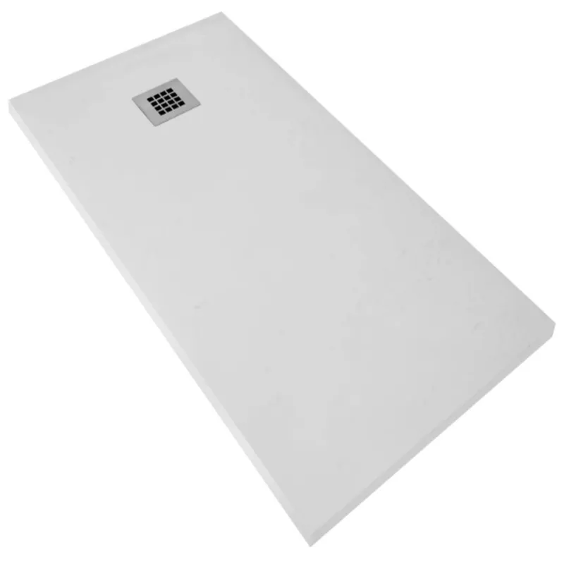 Superprijs Douchebak Aquasplash Renovi 160x90x3 cm Composietsteen Mat Wit