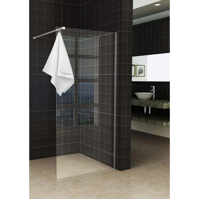 Inloopdouche Met Handdoekhouder Wiesbaden Sita Helder Glas 80x200 cm 8 mm Chroom Finale Uitverkoop
