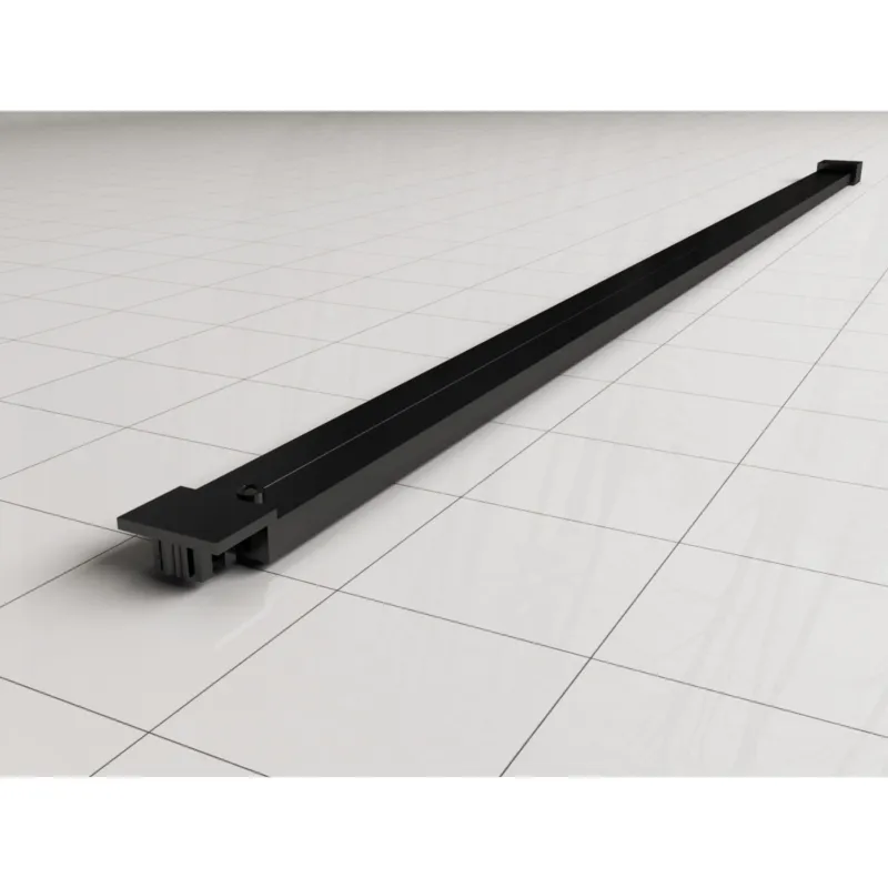 Hoge Kwaliteit Stabilisatiestang Voor Inloopdouche Wiesbaden Horizon 120 cm Mat Zwart