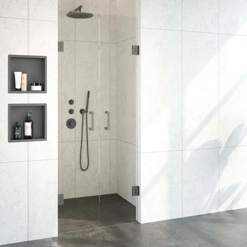 Bestel Nu Pendeldeuren Compleet Just Creating Profielloos 80x200 cm Gunmetal