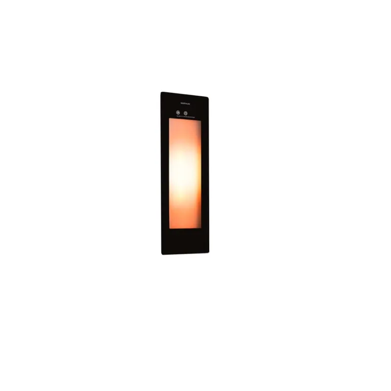 Sunshower Plus S Round Infrarood en UV-licht 95x33 cm Inbouw - Opbouw vlak of hoek Black Op = Op