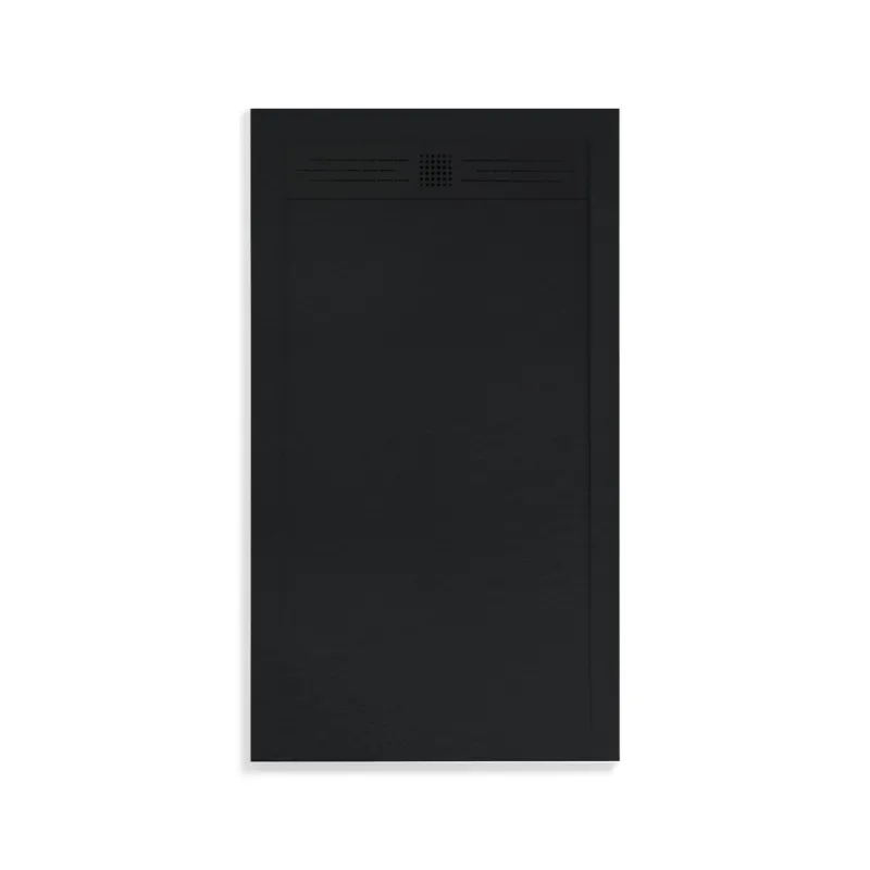 Douchebak Boss & Wessing Veroni Elite 120x90 cm Composietsteen Mat Zwart Uitverkoop