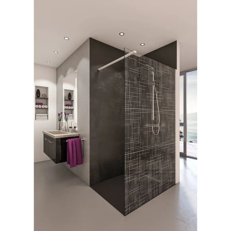Tijdelijk Beschikbaar Inloopdouche BWS Free Time 100x200 cm Reflex Wit Timeless Coating Mat Wit Profiel