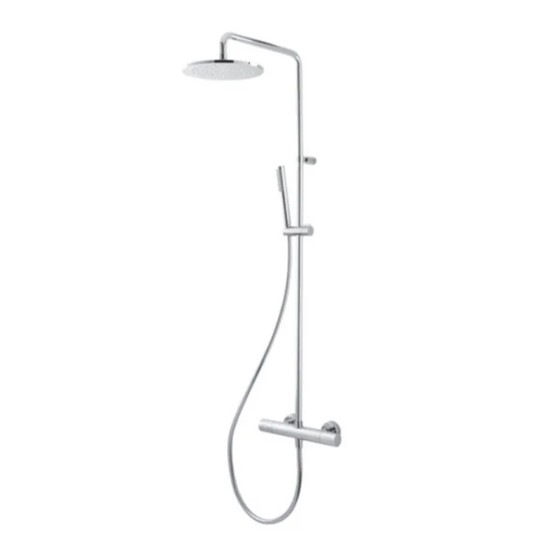 Douchekolom Aquasplash Living Spa Met Opbouw Thermostaat 20 cm Met Handdouche Chroom Voordeelprijs