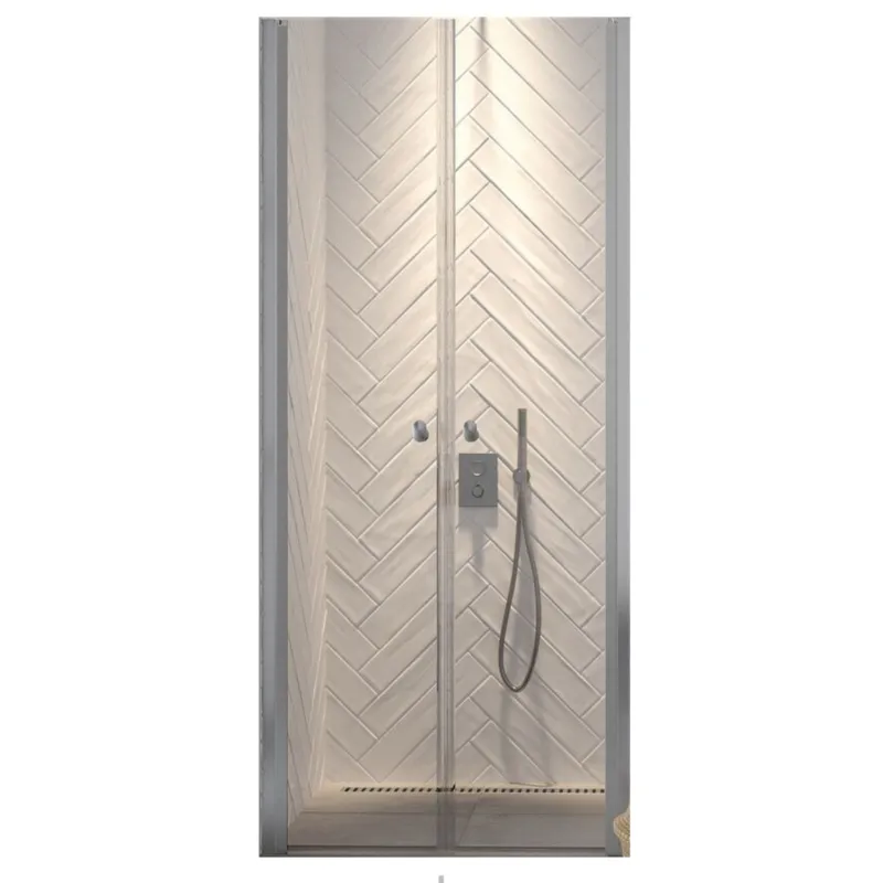 Rechtstreeks Van De Fabrikant Pendeldeur Sealskin Hooked Omkeerbaar 100x200 cm Zilver